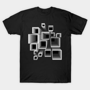 3D Squares in Perspective T-Shirt